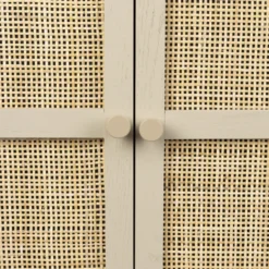 Beige Wandkast Met Rotan Deuren -BEPUREHOME Winkel beige wandkast met rotan deuren amaya bodio 05