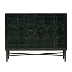 BePureHome Vintage Dressoir Zwart Hout -BEPUREHOME Winkel bepure bequest vintage dressoir zwart hout 01