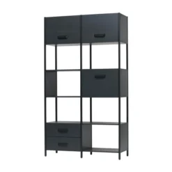 BePureHome Moderne Vakkenkast Mat Zwart -BEPUREHOME Winkel bepure legacy moderne vakkenkast mat zwart 02