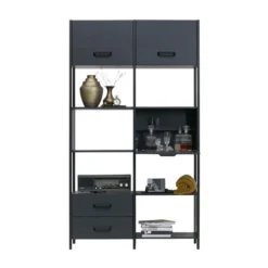 BePureHome Moderne Vakkenkast Mat Zwart -BEPUREHOME Winkel bepure legacy moderne vakkenkast mat zwart 04