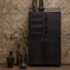 BePureHome Zwarte Kast Op Wielen 2 BePureHome Zwarte Kast Op Wielen -BEPUREHOME Winkel bepurehome black beauty zwarte kast op wielen 03 1