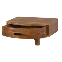 BePureHome Hangend Nachtkastje Van Hout -BEPUREHOME Winkel bepurehome boudoir hangend nachtkastje van hout bruin 02 1