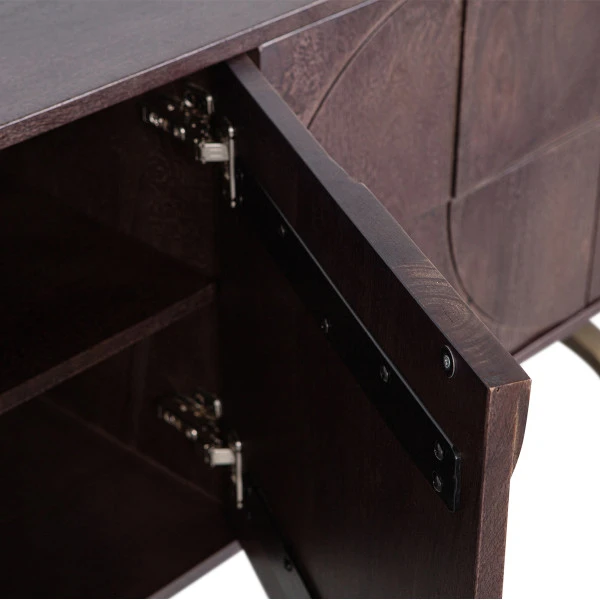 BePureHome Dressoir Mangohout Walnoot 8 BePureHome Dressoir Mangohout Walnoot - Afbeelding 6