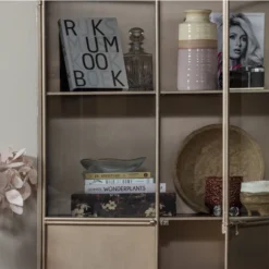 BePureHome Vitrinekast Champagne -BEPUREHOME Winkel bepurehome fossil vitrinekast champagne 04