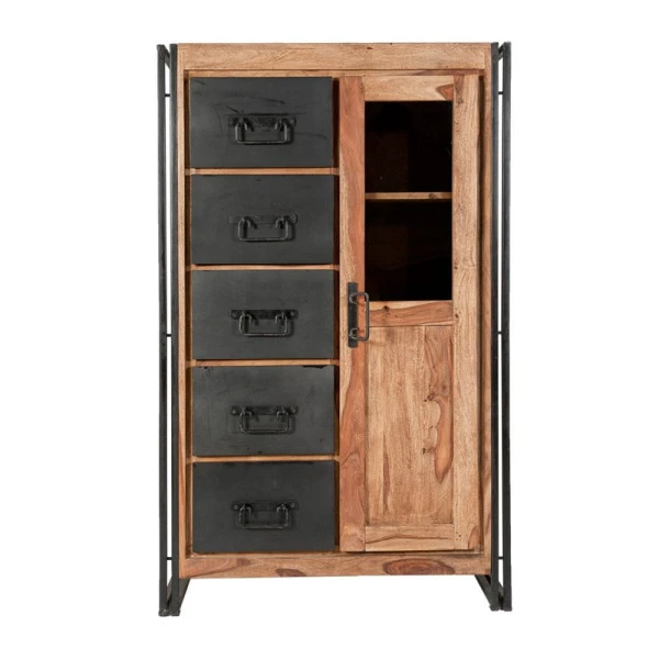 Wandkast Sheesham Hout 3 Wandkast Sheesham Hout