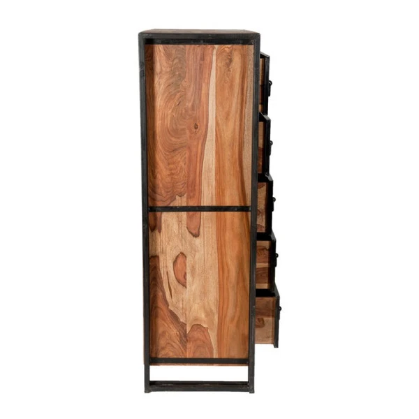 Wandkast Sheesham Hout 5 Wandkast Sheesham Hout - Afbeelding 3