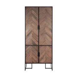 Zwarte Kast Met Visgraat Deuren -BEPUREHOME Winkel bergkast met een visgraat patroon dtp home criss cross 03