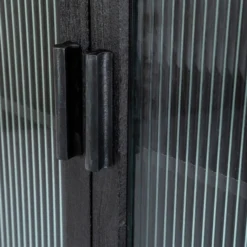 Zwarte Kast Met Ribbelglas -BEPUREHOME Winkel by boo eden zwarte kast met ribbelglas 01