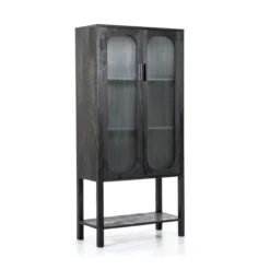 Zwarte Kast Met Ribbelglas -BEPUREHOME Winkel by boo eden zwarte kast met ribbelglas 03