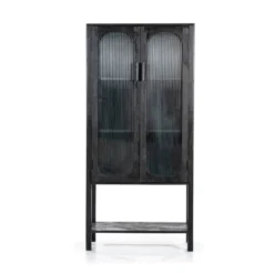 Zwarte Kast Met Ribbelglas -BEPUREHOME Winkel by boo eden zwarte kast met ribbelglas 05
