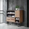 Hoog Dressoir Teak Hout -BEPUREHOME Winkel d bodhi odeon hoog dressoir van teakhout 03