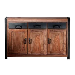 Dressoir Van Sheesham Hout 3-deurs -BEPUREHOME Winkel dressoir lavis havel 3d 800x800 1