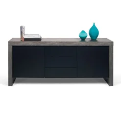 Dressoir Betonlook Met Deuren En Laden -BEPUREHOME Winkel dressoir betonlook tundo antenor 2d 05 800x800 1