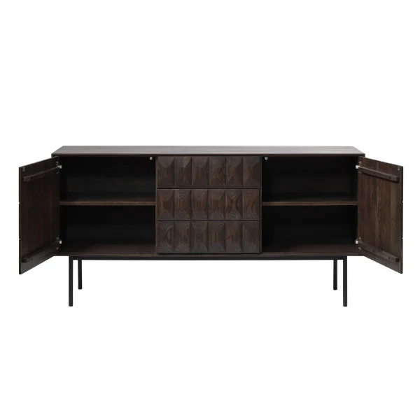 Dressoir Kast Donkerbruin 6 Dressoir Kast Donkerbruin - Afbeelding 4