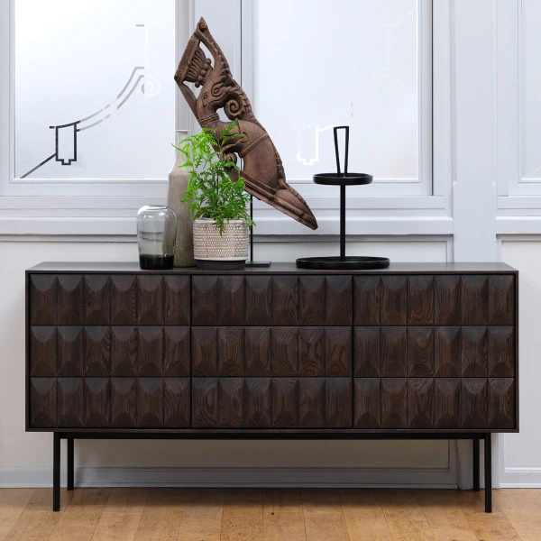 Dressoir Kast Donkerbruin 3 Dressoir Kast Donkerbruin