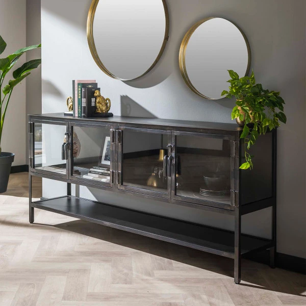 Dressoir Met Glazen Deuren 3 Dressoir Met Glazen Deuren