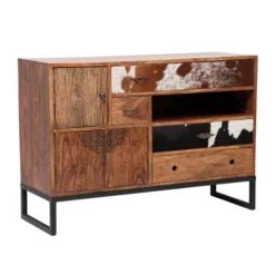 Houten Dressoir Met Koeienhuid -BEPUREHOME Winkel dressoir rodeo kare design 01 800x800 1