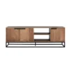 Tv-meubel Zwart Teak -BEPUREHOME Winkel dtp home cosmo houten tv meubel 01