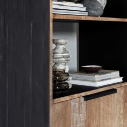 Teak Boekenkast Met Deuren 17 Teak Boekenkast Met Deuren -BEPUREHOME Winkel dtp home cosmo teak boekenkast met deuren 04