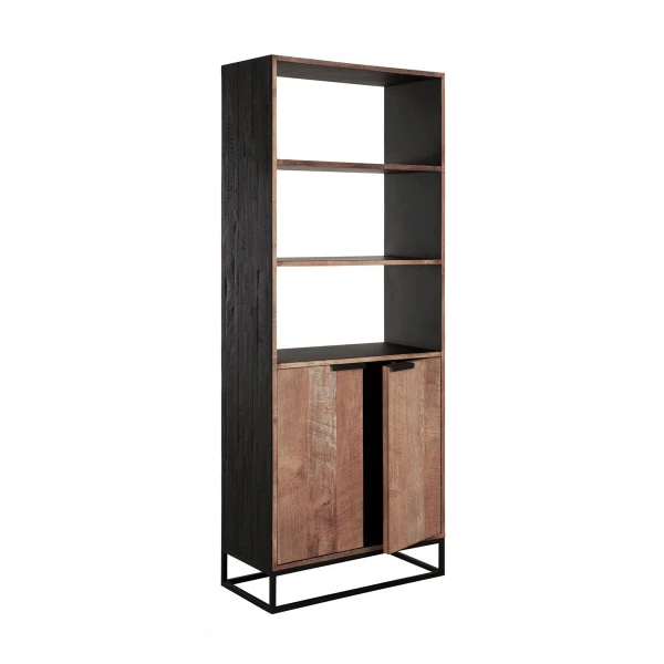 Teak Boekenkast Met Deuren 5 Teak Boekenkast Met Deuren - Afbeelding 3