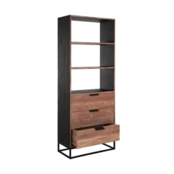 Teak Boekenkast Met Lades -BEPUREHOME Winkel dtp home cosmo teak boekenkast met lades 03