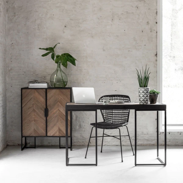 Zwart Dressoir Visgraat Smal - Afbeelding 5