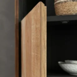 Hoge Teak Kast Met Vakken -BEPUREHOME Winkel dtp home metropole hoge teak kast met vakken 06