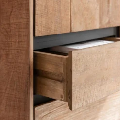 Hoge Wandkast Teakhout 19 Hoge Wandkast Teakhout -BEPUREHOME Winkel dtp home metropole hoge wandkast teakhout 05