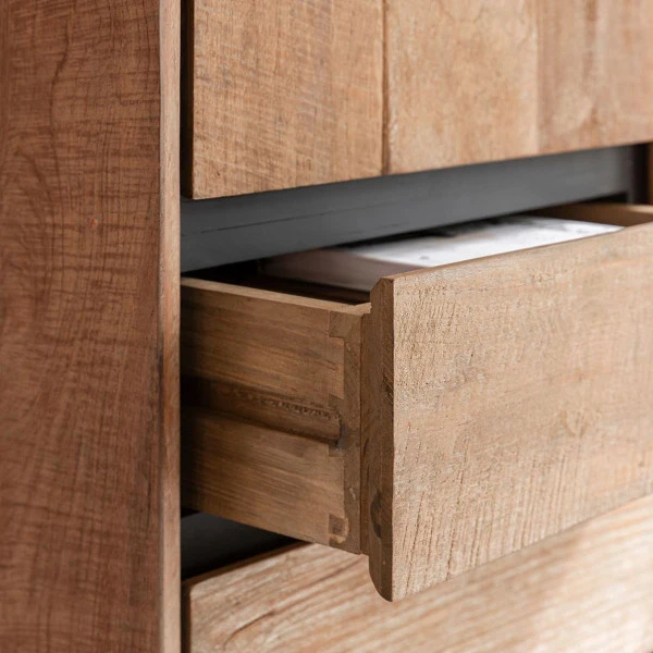 Hoge Wandkast Teakhout 10 Hoge Wandkast Teakhout - Afbeelding 8