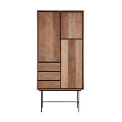 Hoge Wandkast Teakhout 14 Hoge Wandkast Teakhout -BEPUREHOME Winkel dtp home metropole hoge wandkast teakhout 09