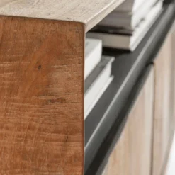 Hoog Dressoir Teak Hout 200 Cm -BEPUREHOME Winkel dtp home metropole hoog dressoir van teak 200 cm 05