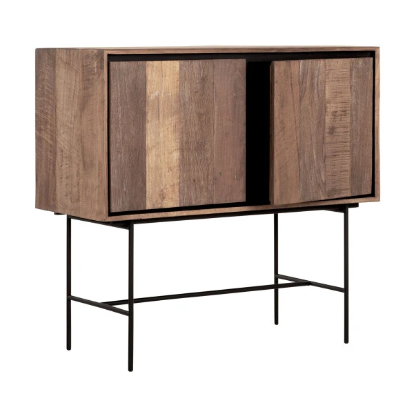 Hoog Dressoir Teakhout 100 Cm 4 Hoog Dressoir Teakhout 100 Cm - Afbeelding 2