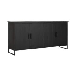 Groot Dressoir Zwart Teak -BEPUREHOME Winkel dtp home timeless black zwart dresoir beam no. 1 02