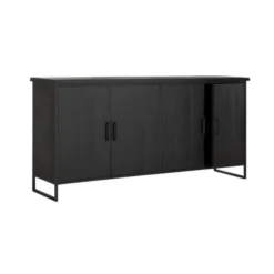 Groot Dressoir Zwart Teak -BEPUREHOME Winkel dtp home timeless black zwart dresoir beam no. 1 03