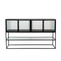 Dressoir Met Ribbel Glas