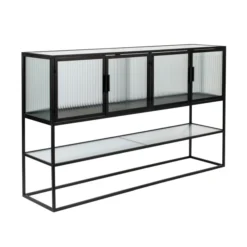 Dressoir Met Ribbel Glas -BEPUREHOME Winkel dutchbone boli dressoir met ribbelglas 04