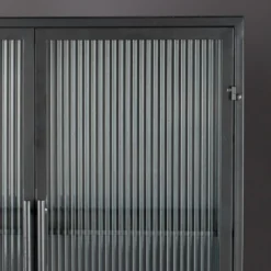 Ribbelglas Vitrinekast -BEPUREHOME Winkel dutchbone boli ribbelglas vitrinekast 4