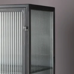 Ribbelglas Vitrinekast -BEPUREHOME Winkel dutchbone boli ribbelglas vitrinekast 5