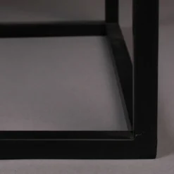 Ribbelglas Kastje Zwart Staal -BEPUREHOME Winkel dutchbone boli ribbelglas wandkastje 008