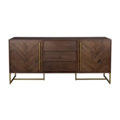 Dressoir Visgraat En Messing