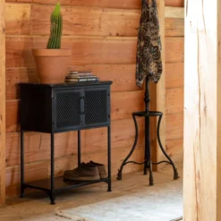 Laag Kastje Zwart Metaal 20 Laag Kastje Zwart Metaal -BEPUREHOME Winkel dutchbone denver lage zwart metalen wandkast 01