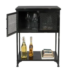 Laag Kastje Zwart Metaal 14 Laag Kastje Zwart Metaal -BEPUREHOME Winkel dutchbone denver lage zwart metalen wandkast 02