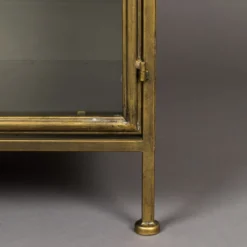 Vitrinekast Antiek Messing -BEPUREHOME Winkel dutchbone gertlush antiek messing vitrinekast 09