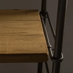 Vurenhouten Open Wandrek -BEPUREHOME Winkel dutchbone iron vurenhouten open wandrek 02