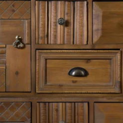 Vintage Wandkast Hout -BEPUREHOME Winkel dutchbone jove antieklook wandkast vurenhout 04