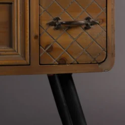 Vintage Wandkast Hout -BEPUREHOME Winkel dutchbone jove antieklook wandkast vurenhout 08