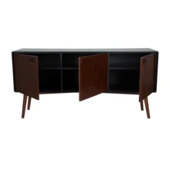 Vintage Dressoir Donker Hout -BEPUREHOME Winkel dutchbone juju bruin houten dressoir 02