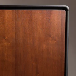 Vintage Tv-meubel Donker Hout -BEPUREHOME Winkel dutchbone juju bruin houten tv meubel 05