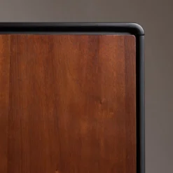 Vintage Tv-meubel Donker Hout -BEPUREHOME Winkel dutchbone juju bruin houten tv meubel 07