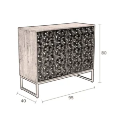 Kleurrijk Dressoir Mangohout -BEPUREHOME Winkel dutchbone meena kleurrijk dressoir mangohout 14